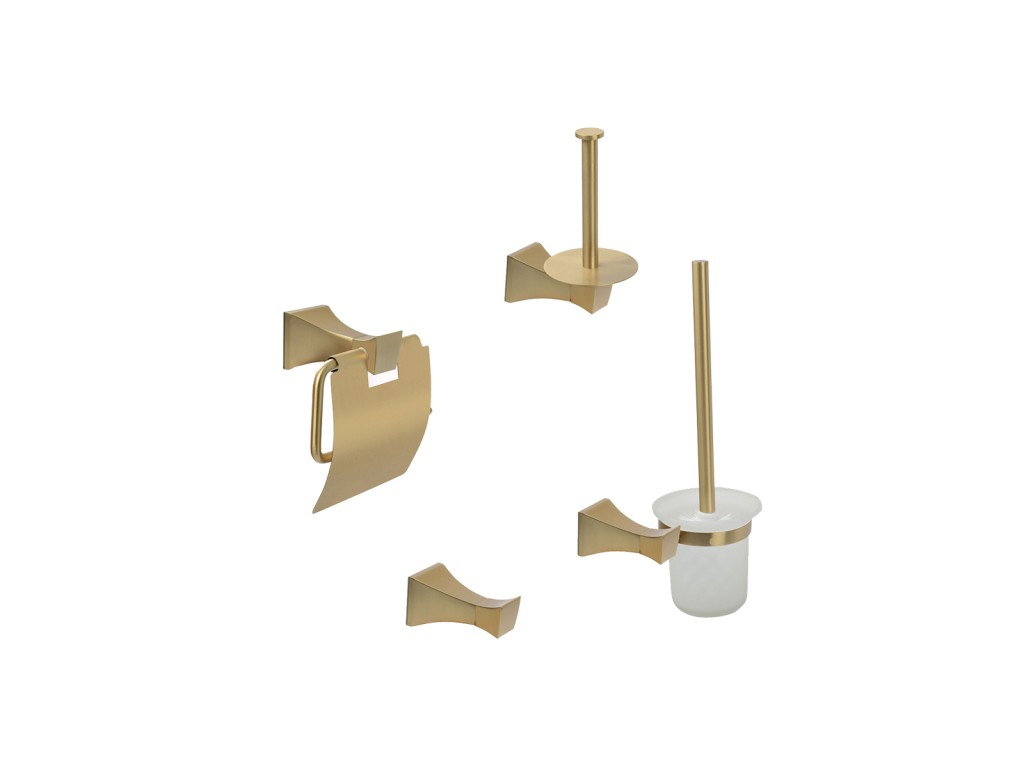 4-delig toiletaccessoire set - Aux